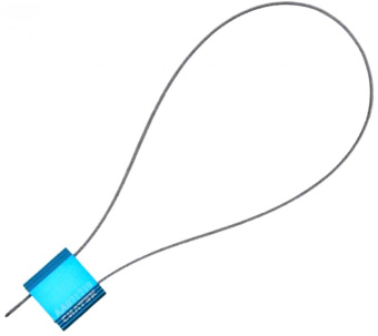 Силовая номерная пломба ЗПУ Трос 2,5 1200 см 100 штук