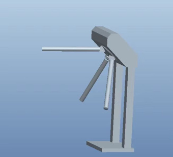 Турникет СТОЕЧНЫЙ ЭЛЕКТРОМЕХАНИЧЕСКИЙ трипод с планками АНТИПАНИКА модель L